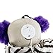 Halloween Haunters 3 Foot Hanging Scary Circus Clown Ghoul with Evil Red Flashing LED Eyes Prop Decoration - 1/3 Life-Size Scale, Spooky Purple and Black Attire - Haunted House, Entryway Party Display