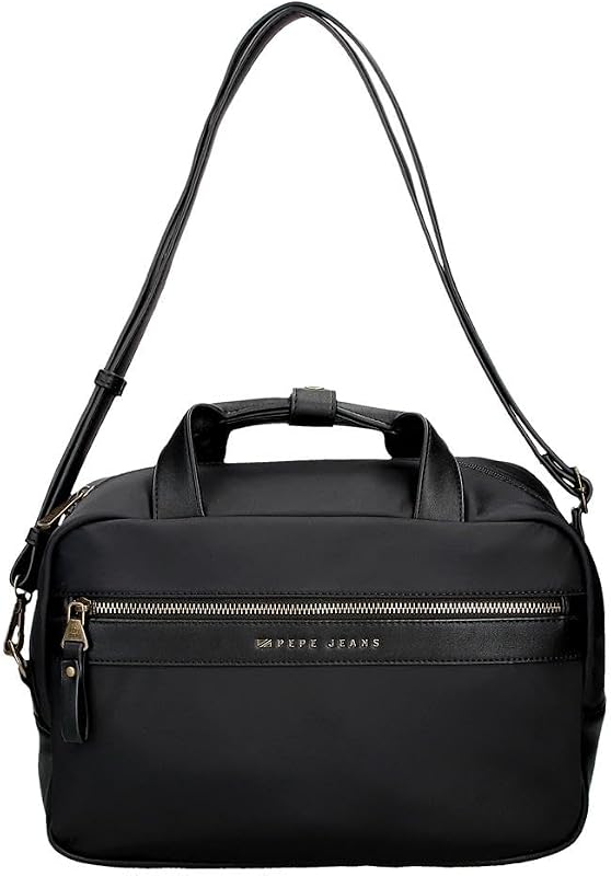 Morgan Trousse de Toilette Adaptable avec bandoulière Noire 31 x 21 x 15 cm Polyester et PU by Joumma Bags, Noir, Talla única, Trousse de Toilette Adaptable avec bandoulière
