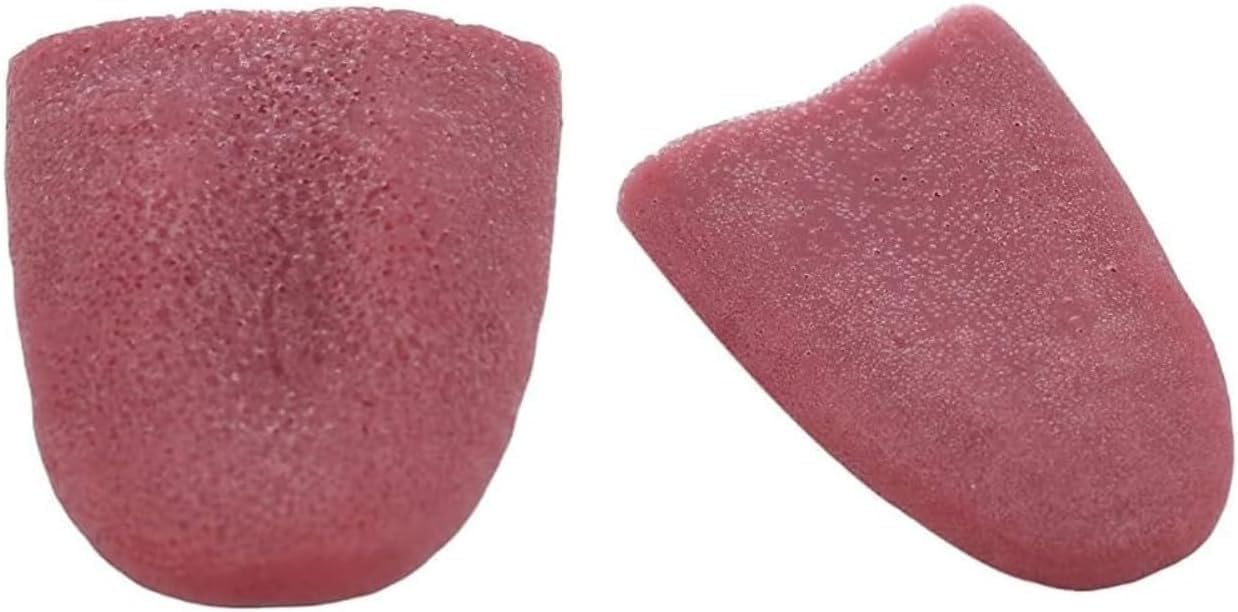 Rzcin 2 Pcs Realistic Fake Tongue Gross Jokes Prank Magic Tricks Fashion Processing Halloween Magicians Props Tricks Tongue Toy Magic Kits Accessories