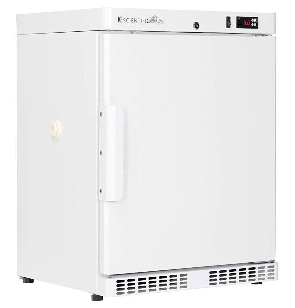 K2 Scientific UnderCounter or Freestanding Solid Door Refrigerator