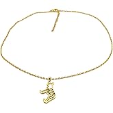 18K PVD Gold Plated Stainless Steel Dog Pendant Necklace, 45cm Chain with 5cm Extension, Fashion Jewelry