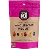 Second Nature Wholesome Medley Trail Mix - Healthy Nuts Snacks Blend - 14 oz Resealable Pouch