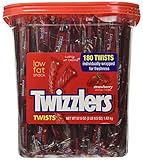 Twizzlers Strawberry Candy Twists - 180 Pcs, 3LB 9.5 OZ