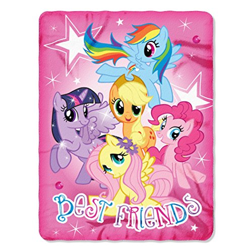 Hasbro my little pony, happy herd printed fleece throw …