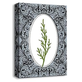 Canvas Wall Art Vintage Style Painting Artwork for Home Prints Framed - 12x18 inches