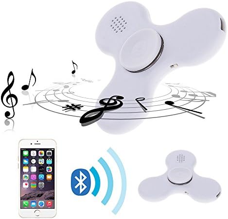 LED Bluetooth Wireless Speaker Music Tri Fidget Hand Spinners With On/off Switch Toy for Kids And Adults Stress Reducer/ADD/ADHD/Anxiety/Boredom