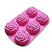 Combo 2 pack molds Large Rose and Large Tulip Silicone Cake, Ice Cube,Chocolate Soap Tray Mold Party maker (Ships From USA)