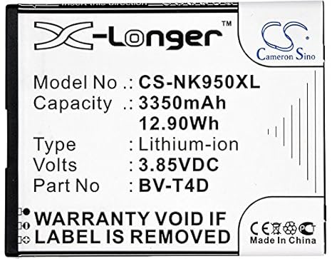 CS 3350mAh Li-ion Akku Passend für Microsoft/Nokia BV-T4D, ersetzt Microsoft/Nokia Lumia 950 XL,Lumia 950 XL Dual Sim,Cityman