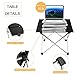 Vockvic Camping Folding Portable Table, Lightweight Aluminum Foldable Small Compact Roll Up Table with Carry Bag, Easy to Carry and Setup, Fit for Picnic, BBQ, Beach, Fishing, Indoor and Outdoorthumb 1