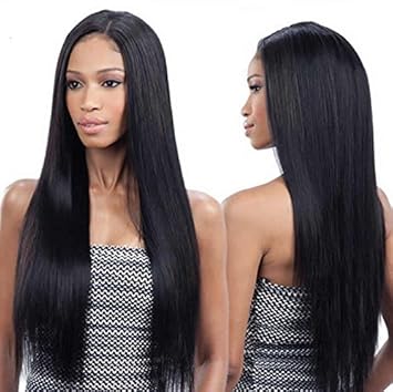 Amazon Com Star Hair Straight Front Full Lace Human Hair Wigs