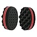Qimisi Magic Hair Sponge Brush Comb for Twists, Afros, Coils, Dreadlocks (2 PCs)