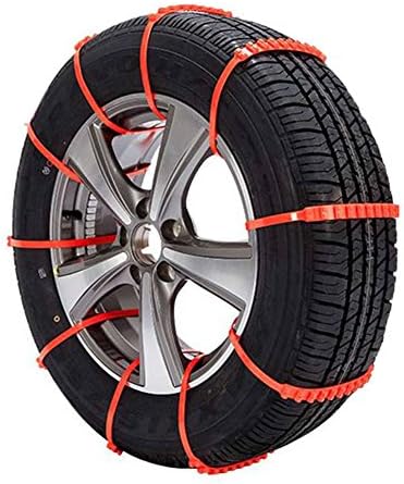 Pulomi 10PCS Car Truck Anti-skid Chains Reusable Emergency Snow Mud Wheel Tyre Tire Chains Belting Straps Ties Cable Nylon