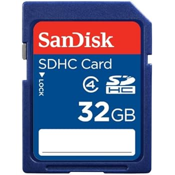 SanDisk 32GB Class 4 SDHC Memory Card, Frustration-Free Packaging- SDSDB-032G-AFFP (Label May Change)