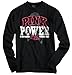 Breast Cancer Awareness Long Sleeve T Shirt PINK Power Fight Ribbon Tee
