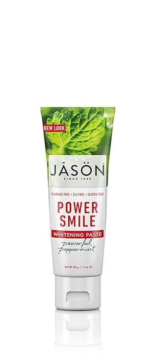 Amazon Com Jason Powersmile Whitening Fluoride Free Travel Size Toothpaste 3 Ounce Tube Beauty