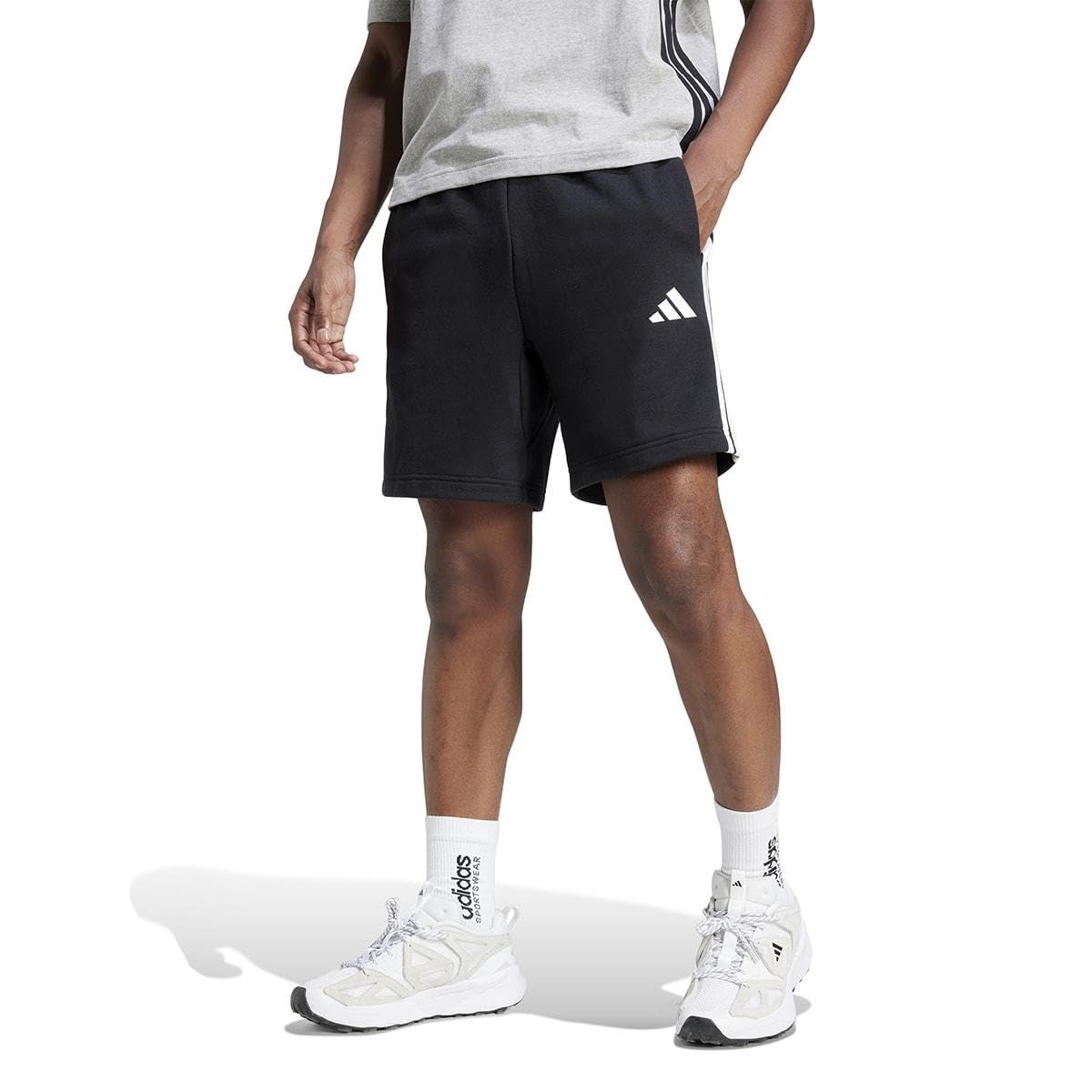 adidas Men's Essential Three Stripes French Terry Shorts