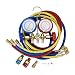 5FT AC Diagnostic Manifold Freon Gauge Set for R134A R12, R22, R502 Refrigerants, with Couplers and ACME Adapter primary