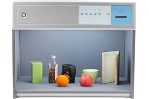 GOSHET 4 Light Sources Assessment Cabinet Color Matching Box,Textile Printing Color Matching Cabinet Color Matching Light Box Lab Color Matching Cabinet USA Stock