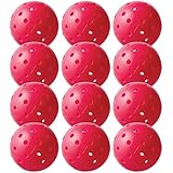 Franklin Sports X-40 Pickleballs - Outdoor Pickleballs - 12 Pack Bulk - USAPA Approved - Pink - Official Ball of US Open Pickleball Championships