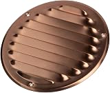 EUROPLAST Ø125mm 5in Copper Round Air Vent Grille with Insect Mesh view 4