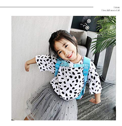 3D Animal Children School Backpack for Girls Mermaid Backpack and Animal Preschool Backpack Childrens for Toddlers (Blue-Pink Hair)