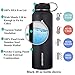 Sendestar 32 oz or 40 oz Double Wall Vacuum Insulated Leak Proof Stainless Steel Sports Water Bottle -Wide Mouth with Straw Lid & Flex Cap & Spout Lid