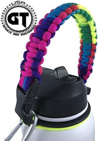 GALAXTEK Paracord Handle Compatible with Hydro Flask, Iron Flask, Simple Modern Summit, Secure Holder, for 12oz - 64oz Accessories