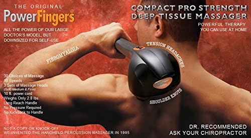 PowerFingers Deep Tissue Home Percussion Massager