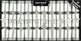 Robin Reed Holiday 10 Pieces Party Crackers - Silver Glitter Stars