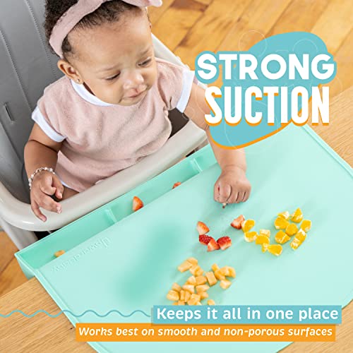 UpwardBaby Silicone Placemats for Toddlers Suction Baby Placemat for