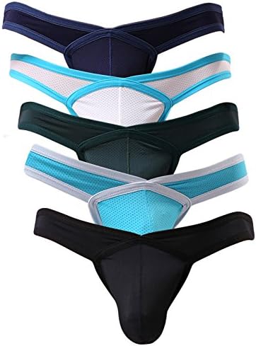 NEIKU Men's Mesh Briefs Sexy Breathable Bikini Sport Underwear