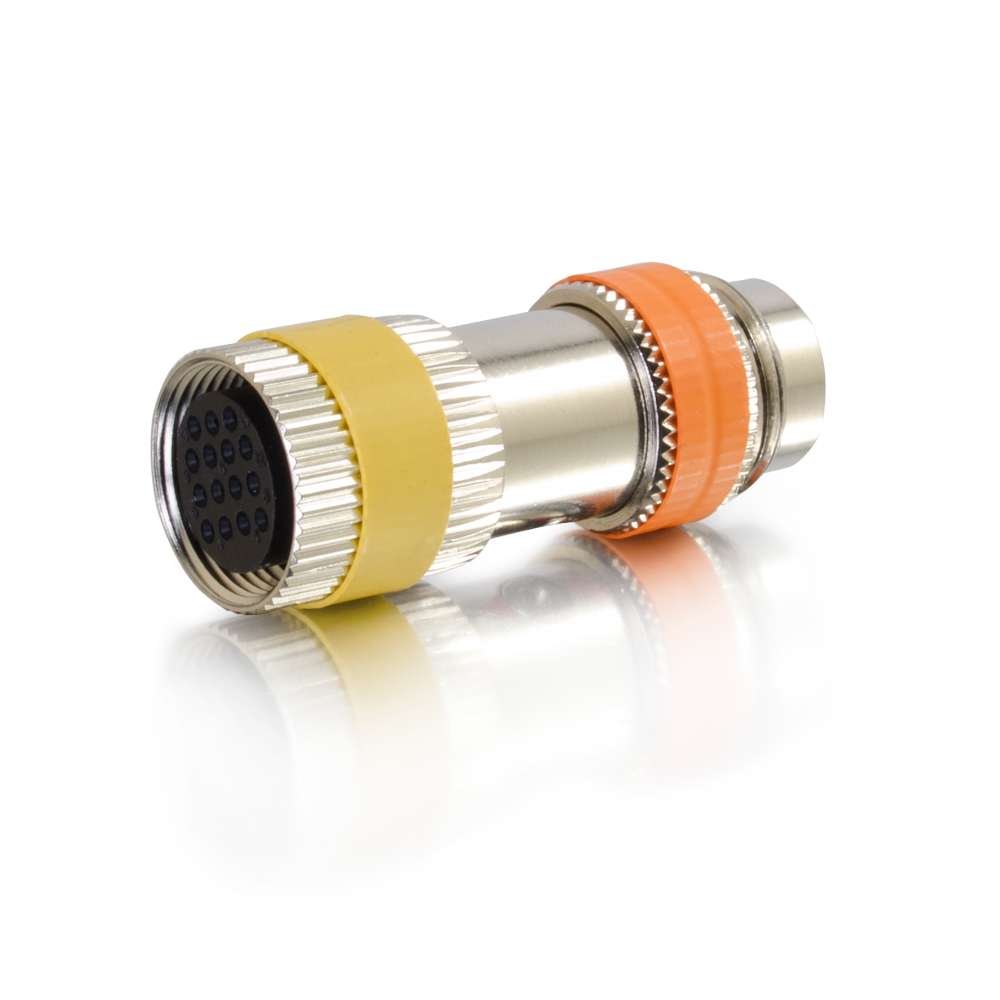 C2G RapidRun Multi-Format (Orange) Runner to PC (Yellow) 15-pin Din Adapter