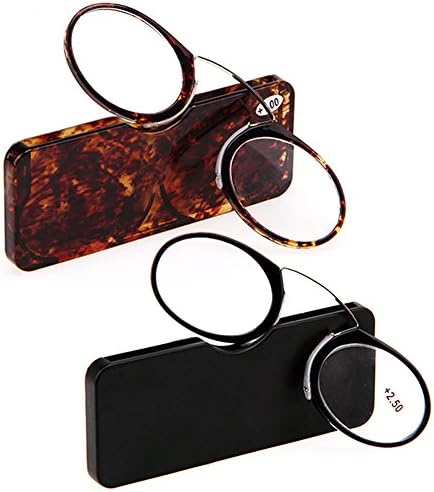 Nose Resting Pinching Portable Reading Glasses No Temple Arms Readers for Men and Women