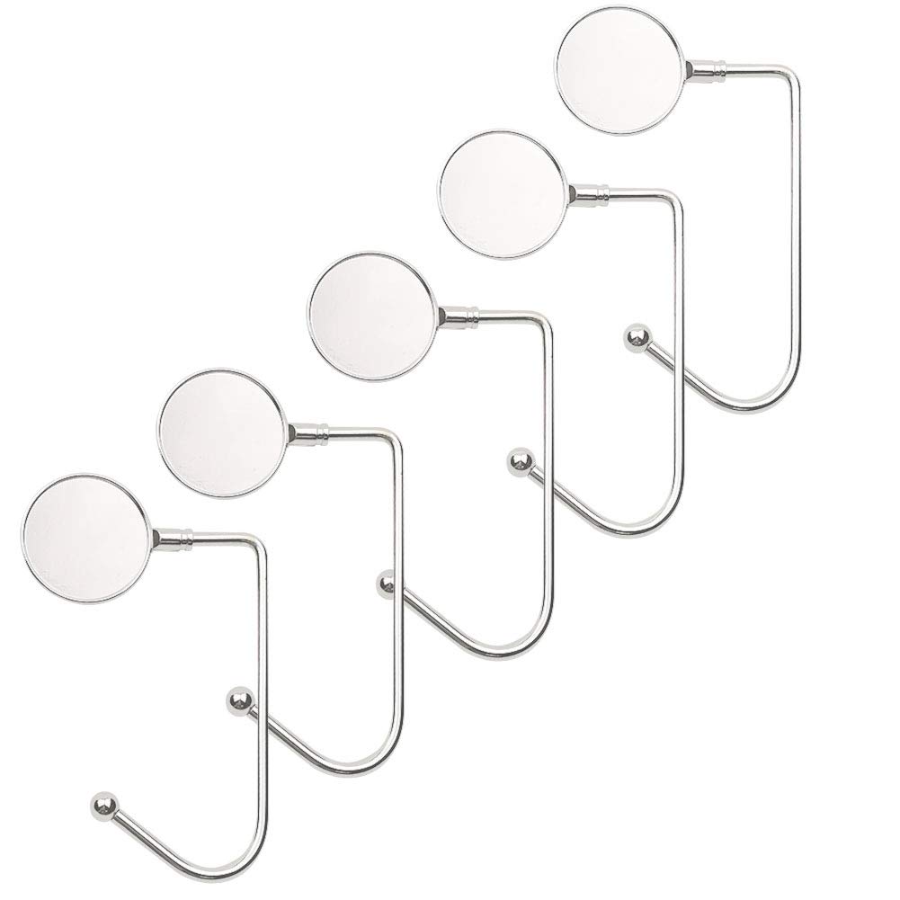 Weforu 5Pcs Christmas Stocking Holder Metal Hook Hanger Christmas Tree Clips Swivel Anti Grip Hanging Tools for Christmas Tree Fireplace Handbags