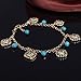 Doinshop Women Anklet Chain Bohemian Beach Turquoise Barefoot Sandal Foot Jewelry