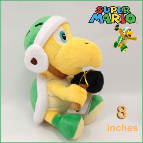 New Super Mario Bros 3D World Series Characters Plush Toy Cat Peach Koopalings(Hammer Bros koopa 8")