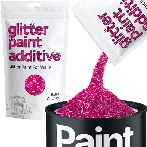 Hemway Dark Rose Glitter Paint Additive