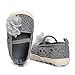 ESTAMICO Infant Girls' Sandal Floral Net Yarn Ballerina Us Sizes 5 Gray