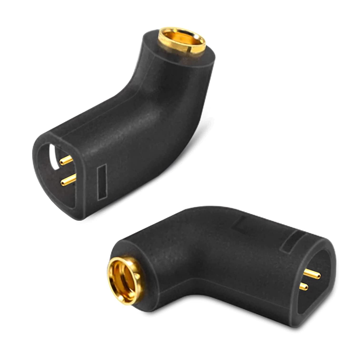 okcsc IE80 Male to MMCX Female MMCX Cable Adapter MMCX Female for SENNHEISER IE80i IE8i IE80 IE8 IE80S Earphone 2 Pin Male Side Work for MMCX Cable to Connected with SENNHEISER Earphone Adapter Black