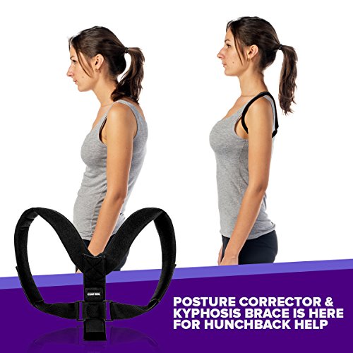 CAMP BEN Posture Corrector for Women and Men (28-35" chest size) Shoulder Back Support Brace | Neck and Back Pain Relief | Upright Straightener | Posture Retrainer