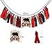 MaxFor Lumberjack First Birthday Party Supplies Decorations,Buffalo Plaid Camping Wild Bear 1st Birthday Party High Chair Banner,Baby Boy Photo Photo Booth Props