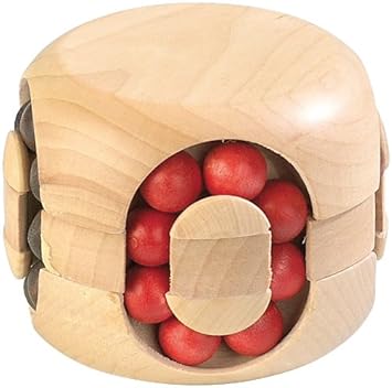 Playtastic Knobelspiel: Geduldspiel aus Holz - Magic Beads (Geschicklichkeitsspiel)