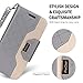 ProCase iPhone Xs/iPhone X Wallet Case, Flip Kickstand Case with Card Slots Mirror Wristlet, Folding Stand Protective Cover for 5.8 inch iPhone Xs (2018) / iPhone X (2017) -Grey