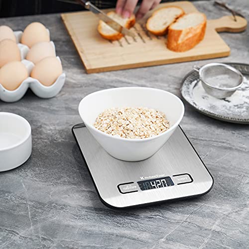KitchenTour Food Scale, 5kg/11lb Multifunction Digital Kitchen Scale