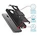 Moto Z2 Force Case/Moto Z2 Play Case with HD Screen Protector,IDEA LINE(TM) Heavy Duty Armor Shock Proof Dual Layer Holster Locking Belt Swivel Clip with Kick Stand - Black