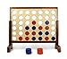 Giant 4 Connect in a Row with Carrying Case and Stained and Finished Legs and Frame primary