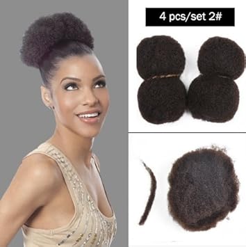 Yonna Hair 4pcs Lot Tight Afro Kinky Bulk Hair 100 Human Hair For