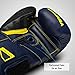 Hayabusa T3 Boxing Gloves for Men and Women Wrist and Knuckle Protection, Dual-X Hook and Loop Closure, Splinted Wrist Support, 5 Layer Foam Knuckle Padding - Navy/Yellow, 16 oz