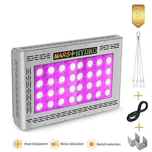 MARS HYDRO Led Grow Light 800W Full Spectrum for Indoor Plants Veg and Flower Plant Growing Lights for Hydroponics Grow Lights High Yield (Pro II Epistar 800W)