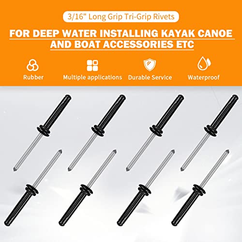 Kayak Anchor Trolley Kit System w/Pulleys Deck Loops Tie Down Pad Eyes